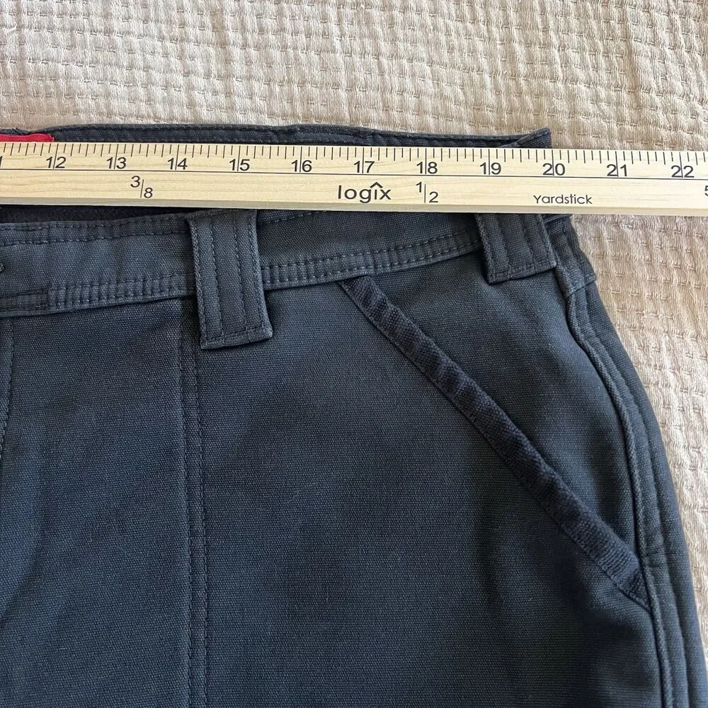 Coleman Mens Fleece Lined Utility Pants 40X32 Black Hiking Outdoor Camping‎ EUC